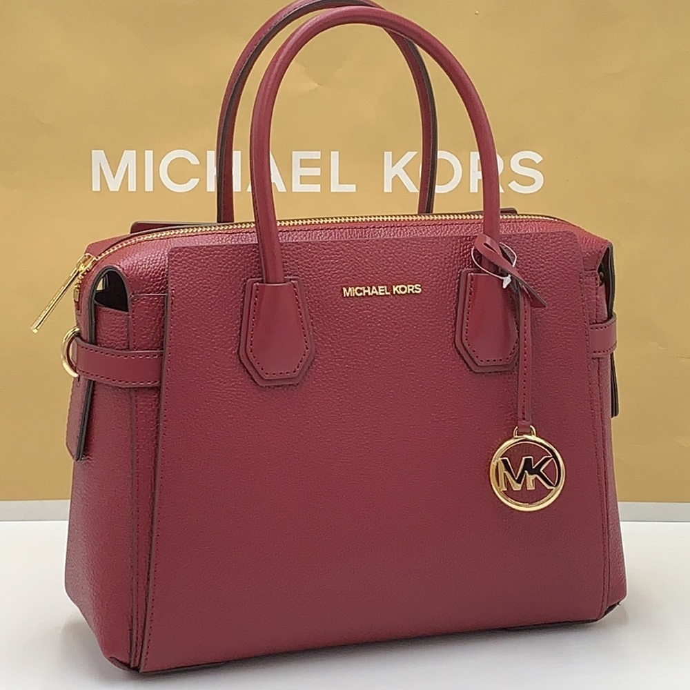 MICHAEL KORS
Mercer Medium Two-Tone Pebbled Leather Belted Satchel
Mulberry
